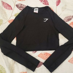 Vital seamless top, black, small